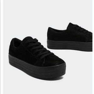 Nasty Gal Black platform sneakers